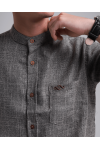 Doha Copper Brown Short Sleeve Comfort fit Shirt